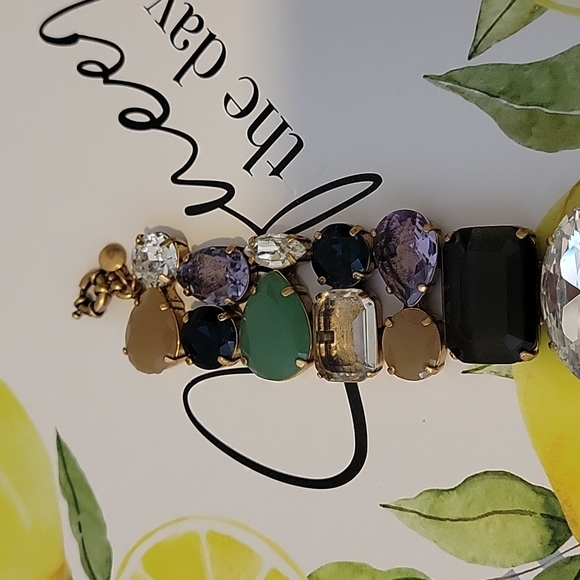 JCrew Multicolor Rhinestone Bracelet - Picture 2 of 6